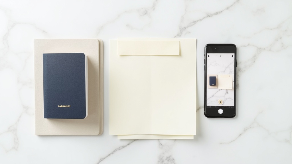 ID verification documents and smartphone showing verification process